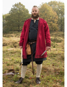 Tunique viking Klappenrock Bjorn en rouge 2