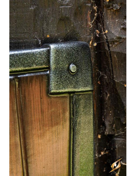 Bouclier LARP Crusaders, finition bois