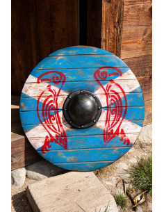 Bouclier viking Iarla Huginn et Muninn