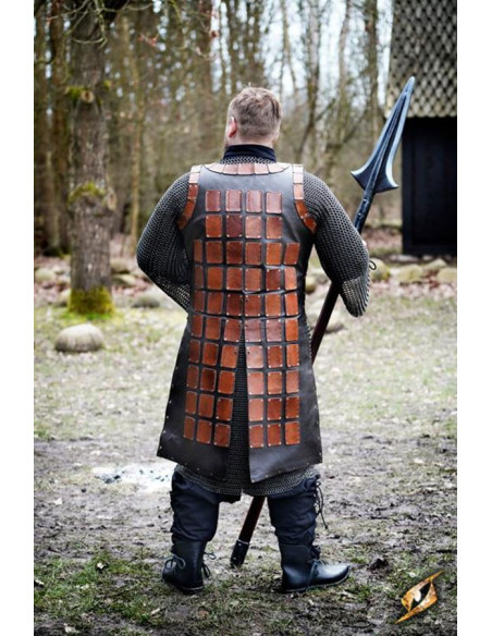 Longue brigantine médiévale en cuir