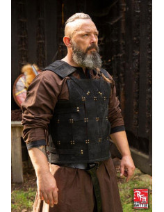 Armure de guerrier médiéval, cuir