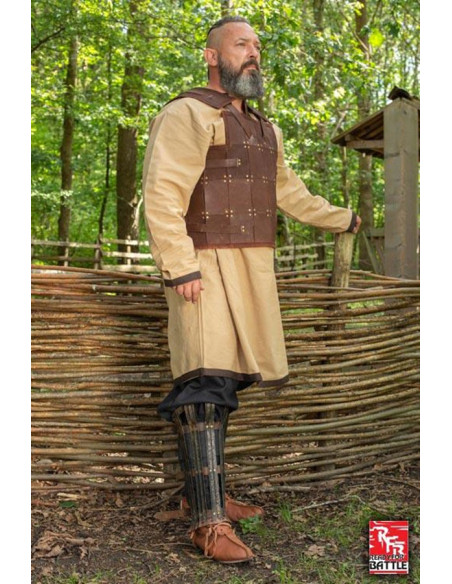 Armure de guerrier médiéval, cuir