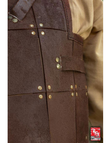 Armure de guerrier médiéval, cuir