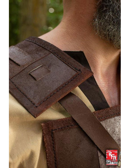 Armure de guerrier médiéval, cuir