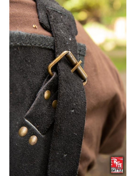 Armure viking en cuir noir