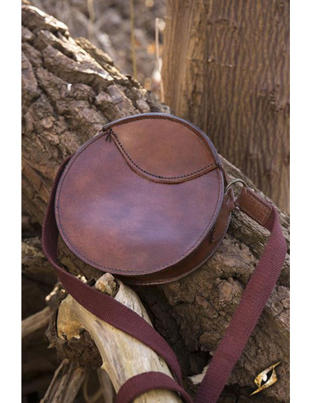 Sac médiéval rond avec bandoulière
