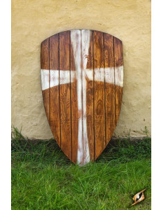 Bouclier des Croisés LARP, 90 x 60 cm.