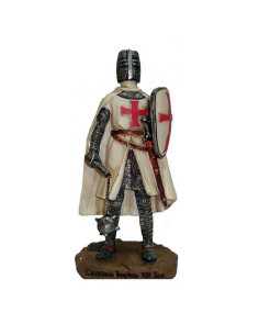 Templier miniature avec masse et bouclier