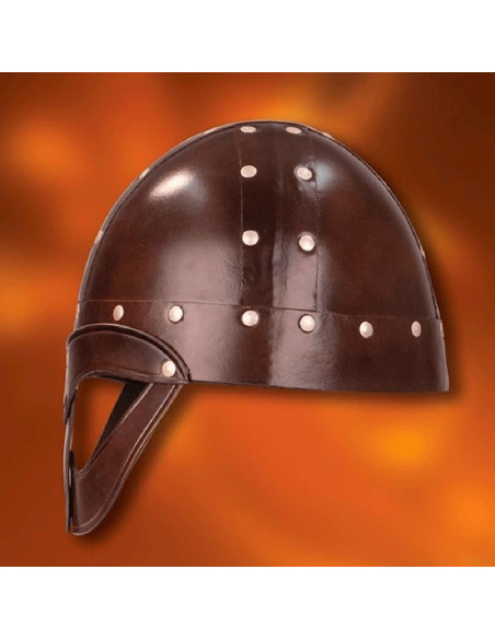Casque Viking Vendel, cuir