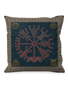 Coussin symbole Celtic Vegvisir