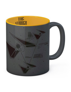 Mug en céramique gris-jaune Striker de Star Wars