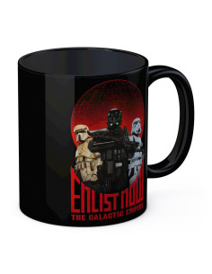 Tasse en céramique noire Star Wars Enlist Now