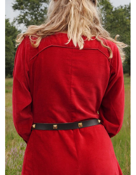 Robe Médiévale Isabel, Velours Rouge