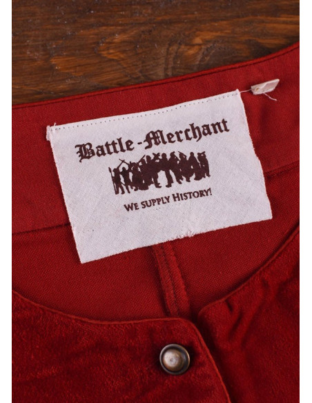 Robe Médiévale Isabel, Velours Rouge