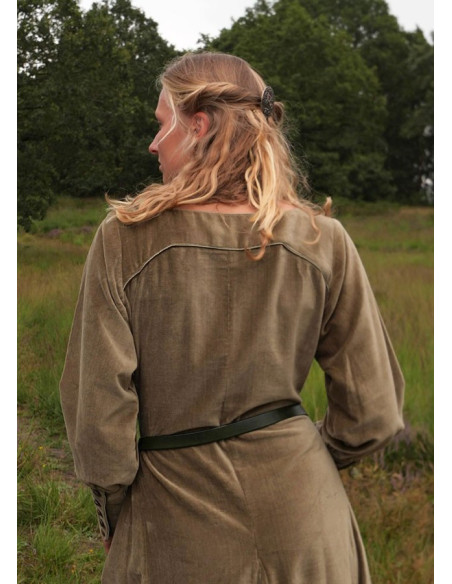 Robe médiévale Isabel, Velours vert