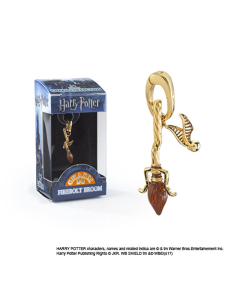 Pendentif balai Firebolt, Lumos,...