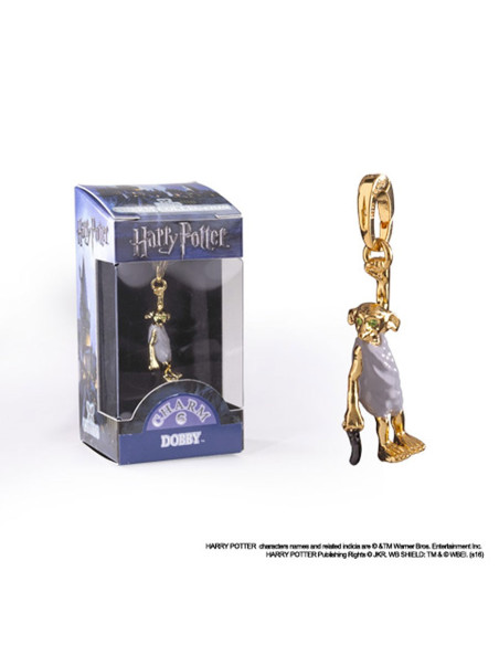 Pendentif doré Dobby, Lumos, Harry...