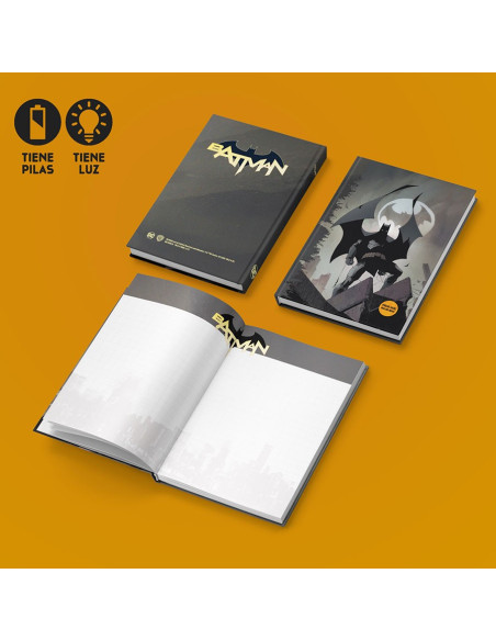 Carnet avec Light Batman Batsignal,...