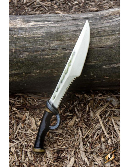Poignard médiéval en os, latex