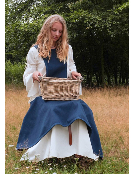 Pellote médiéval Andra, bleu foncé