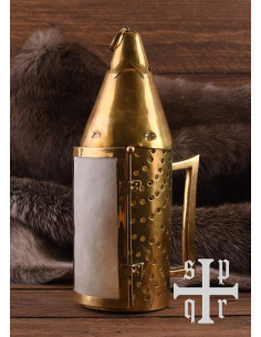 Bougeoir médiéval en laiton 2