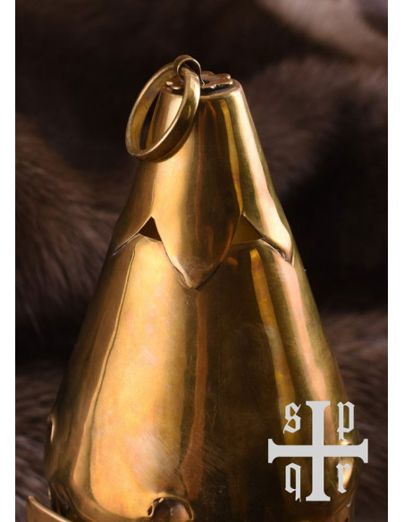 Bougeoir médiéval en laiton