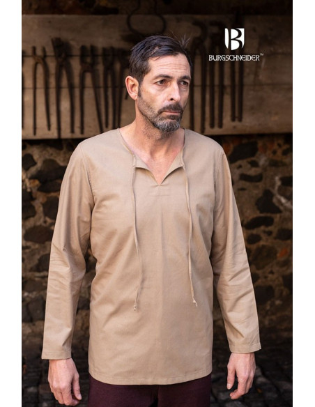 Chemise médiévale Liens Ulrich, chanvre