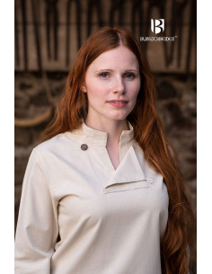 Tunique médiévale pour femme Lennja, naturel 2