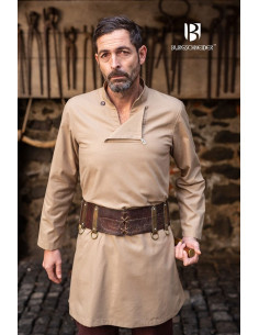 Tunique médiévale d'homme Einarr, chanvre