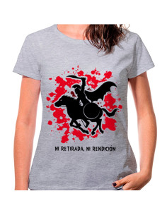 T-shirt femme Spartan on Grey Horse : ni retraite, ni capitulation