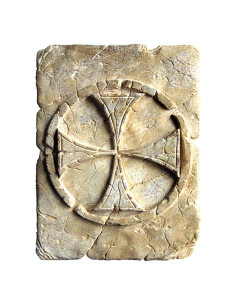 Empreinte Historique Croix des Templiers, 20 x 15 cm.