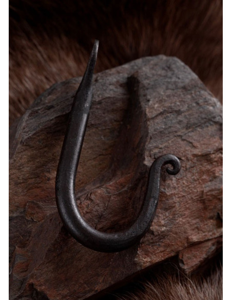 Crochet mural en fer forgé