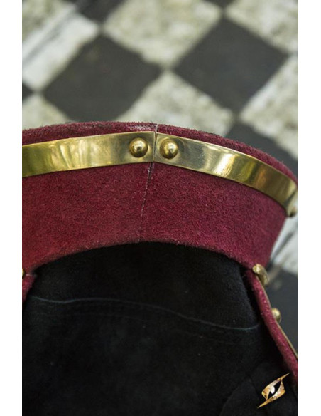 Gantelets médiévaux sablier, rouge