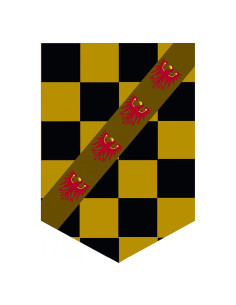Bannière Médiévale Aigle avec des boîtes de