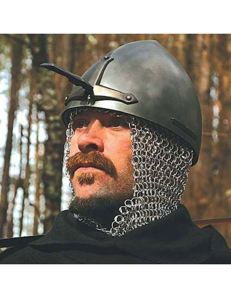 Casque normand avec protège-nez