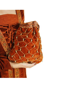 Sac en filet en terre cuite de la noble médiévale