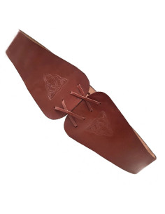 Ceinture femme celtique Alana en cuir marron