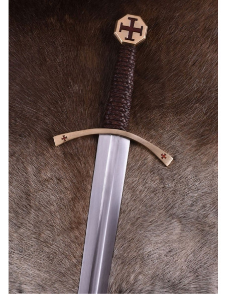 Épée croisée avec fourreau en cuir