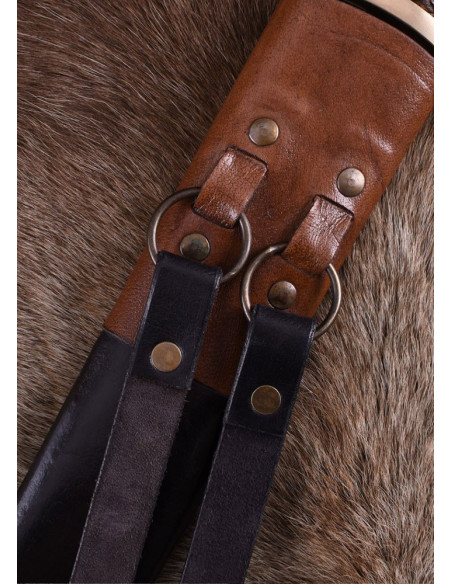 Épée croisée avec fourreau en cuir