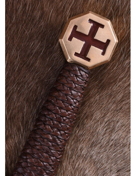 Épée croisée avec fourreau en cuir