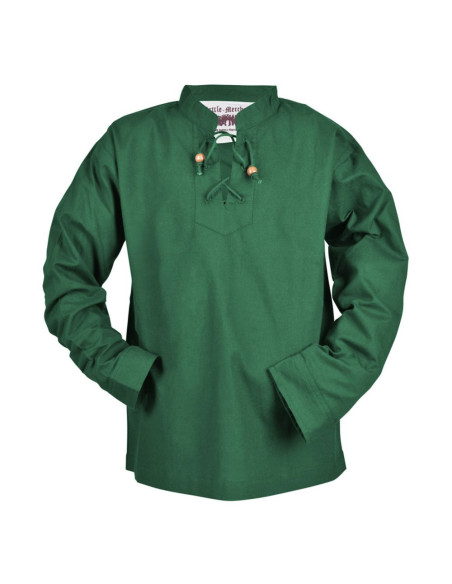 Chemise médiévale verte pour garçon,...