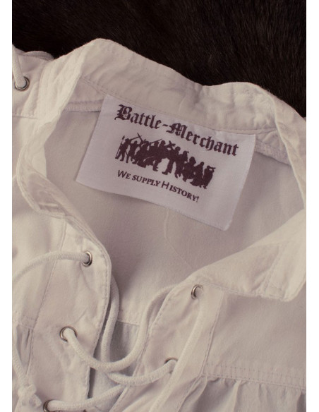 Chemise médiévale blanche à nouer...