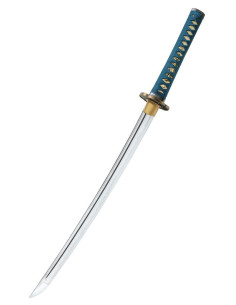 Shikoto Longquan Master Teal Wakizashi, forgé à la main