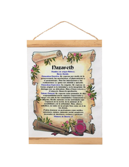 Fanion avec cadre en bois...