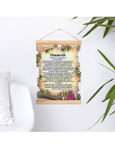 Fanion avec cadre en bois personnalisé avec votre nom... 2