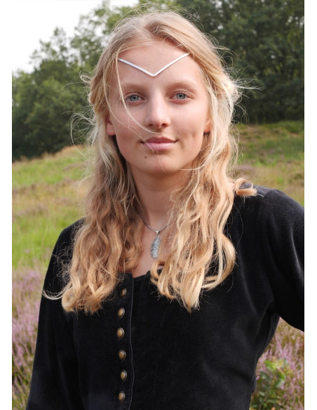 Robe médiévale Elizabeth, velours noir