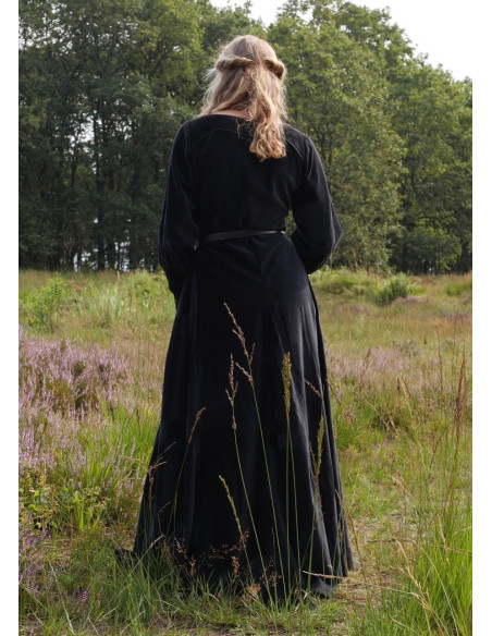Robe médiévale Elizabeth, velours noir