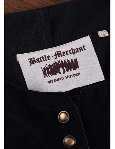 Robe médiévale Elizabeth, velours noir