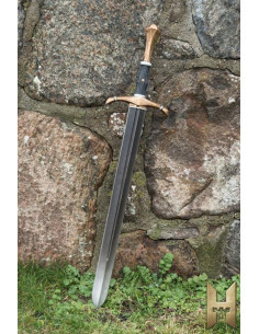 Épée médiévale bâtarde série Stronghold 96 cm, or