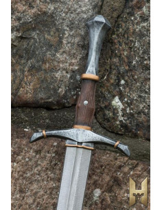 Épée médiévale bâtarde série Stronghold 96 cm, couleur métal 2
